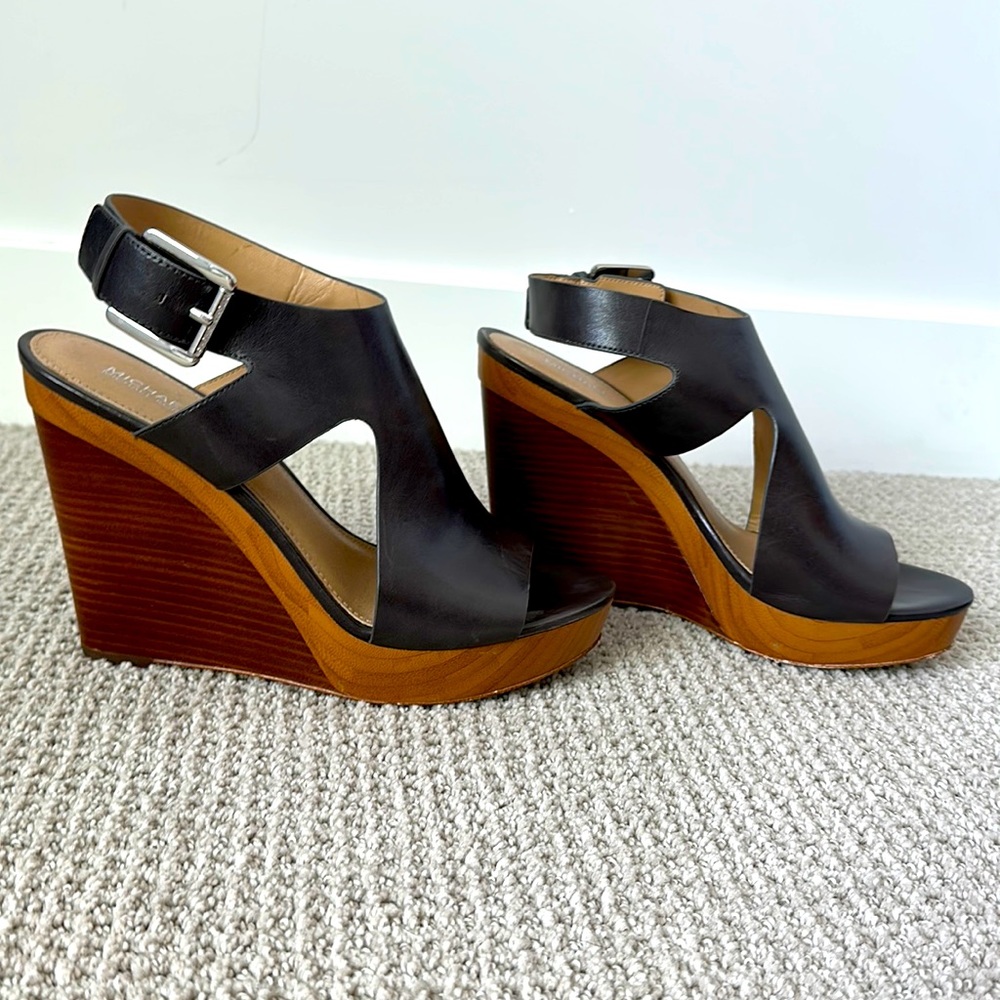 Grey Micheal Kors Chunky Wedges